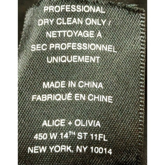 Alice + Olivia Top Womens 6 Gold Jacquard Crop Sleeveless Floral Boxy Back Zip - Picture 9 of 9